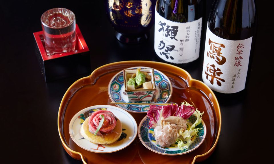 〈梅お座敷肴膳／¥15,000〉